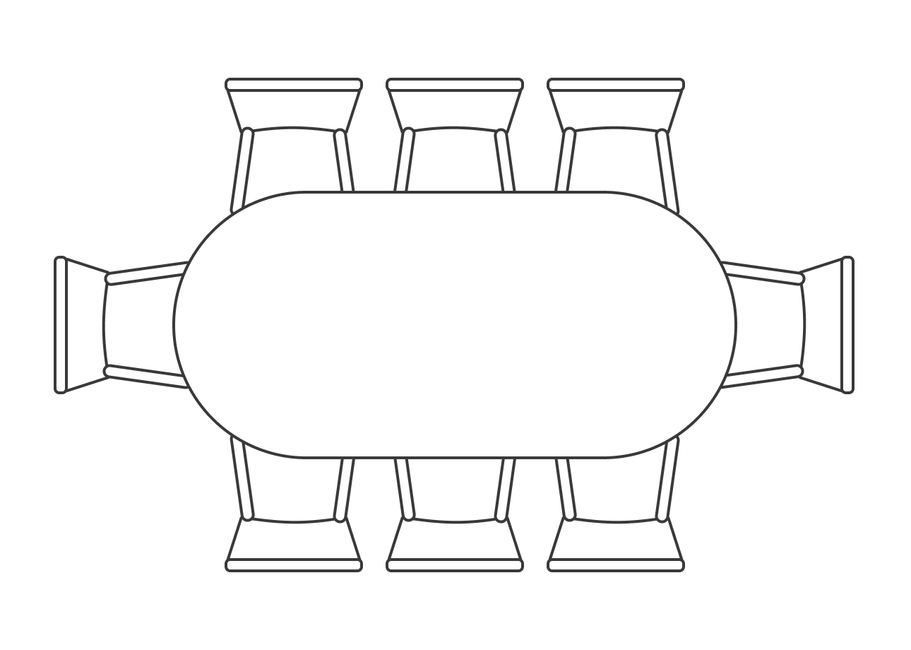 Стол-книжка, овальный, 8 мест, с торцевыми